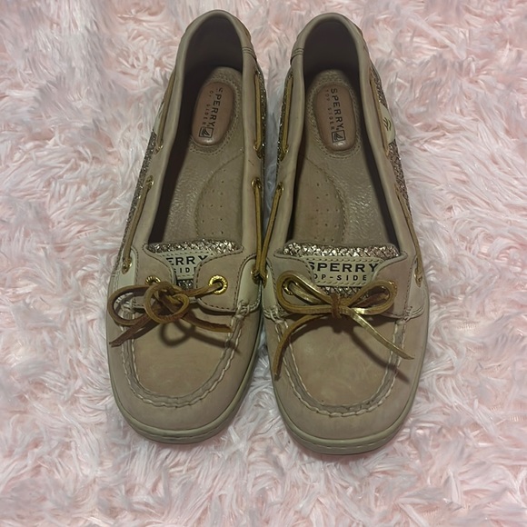 Sperry top slider angelfish glitter shoe 7.5 - Picture 1 of 7